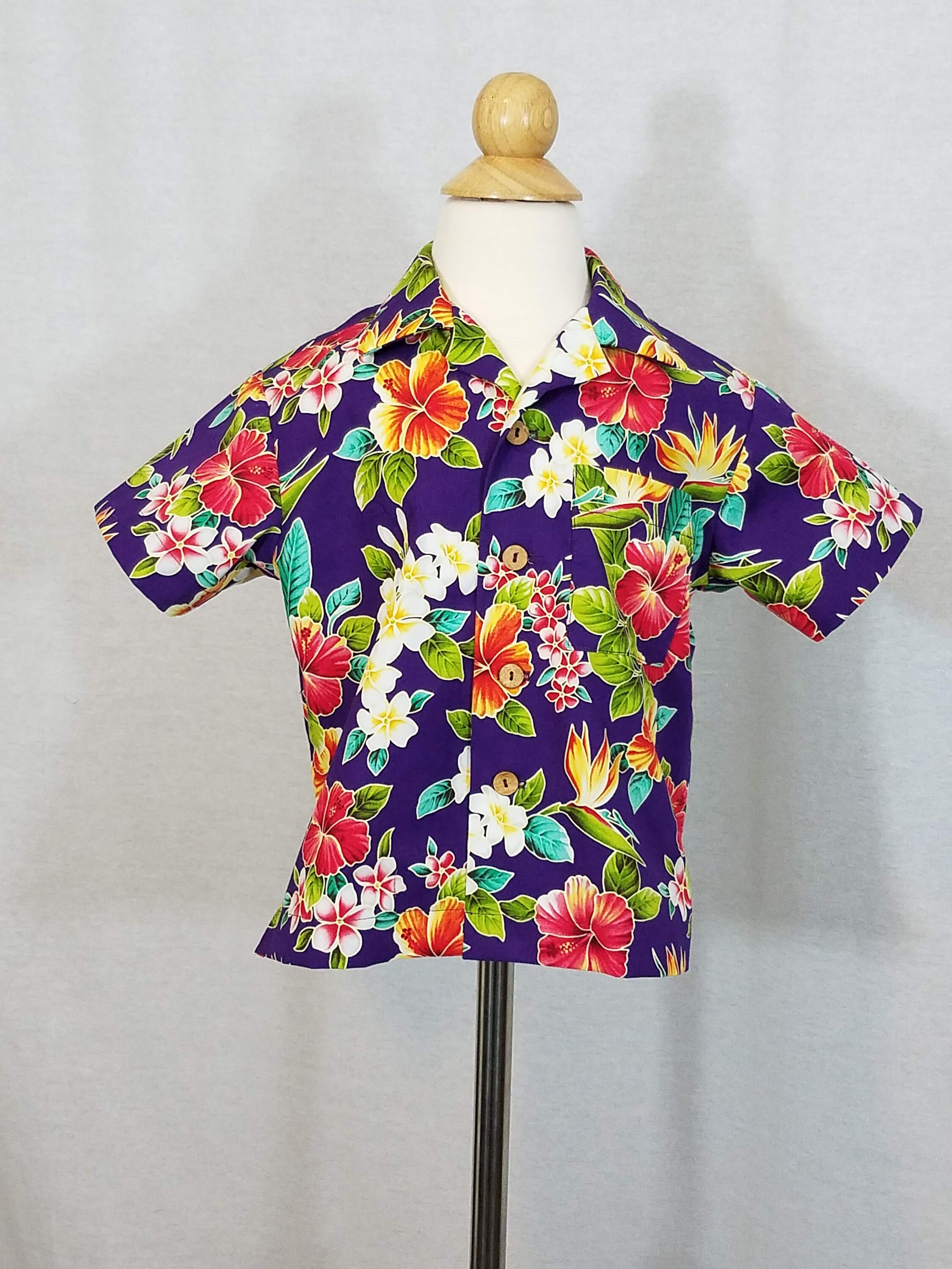 Button-Up Dress Cotton Boy's Aloha Shirt main image 1