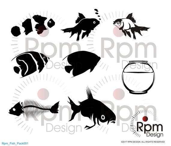 Download Fish Svg File Gold Fish Fish Goldfish Fishbowl Gold Fish Etsy