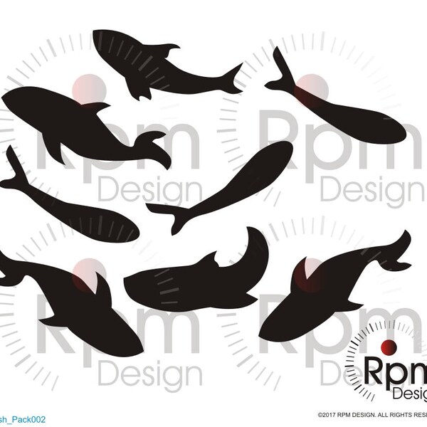 School of Fish Pattern - Etsy