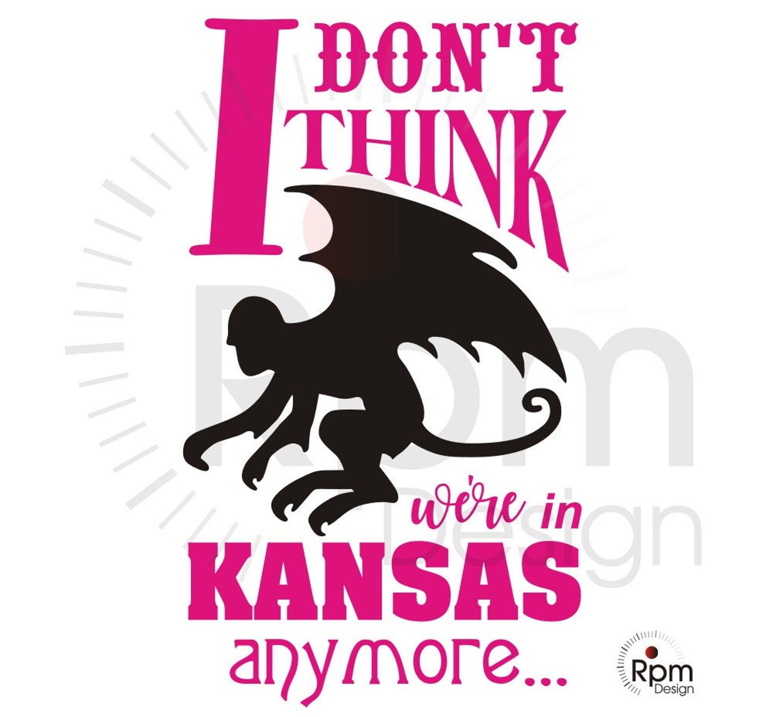 Download Flying Monkey SVG File I don't think we're in Kansas | Etsy