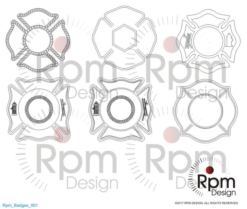 Download Maltese Cross SVG File Fire Fighter svg Maltese Cross | Etsy