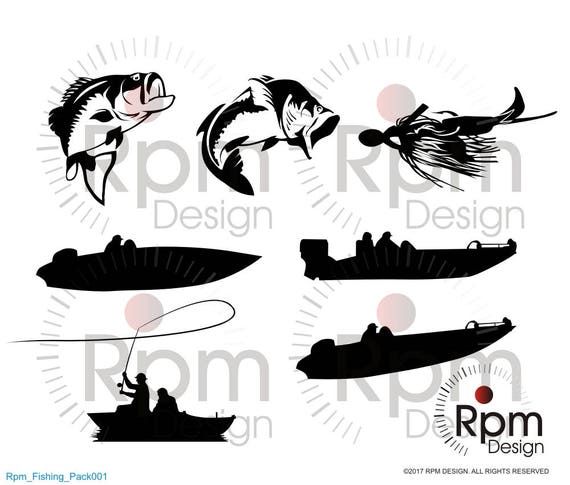Download Fishing SVG File Fishing Bass Boat Fish Bass Boat Fly | Etsy