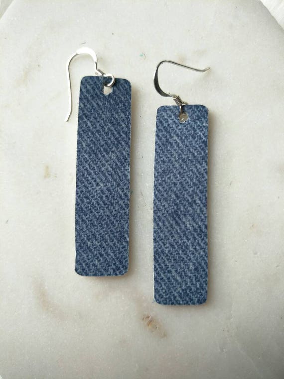 Limited Edition Denim Frayed Earrings | ASOS
