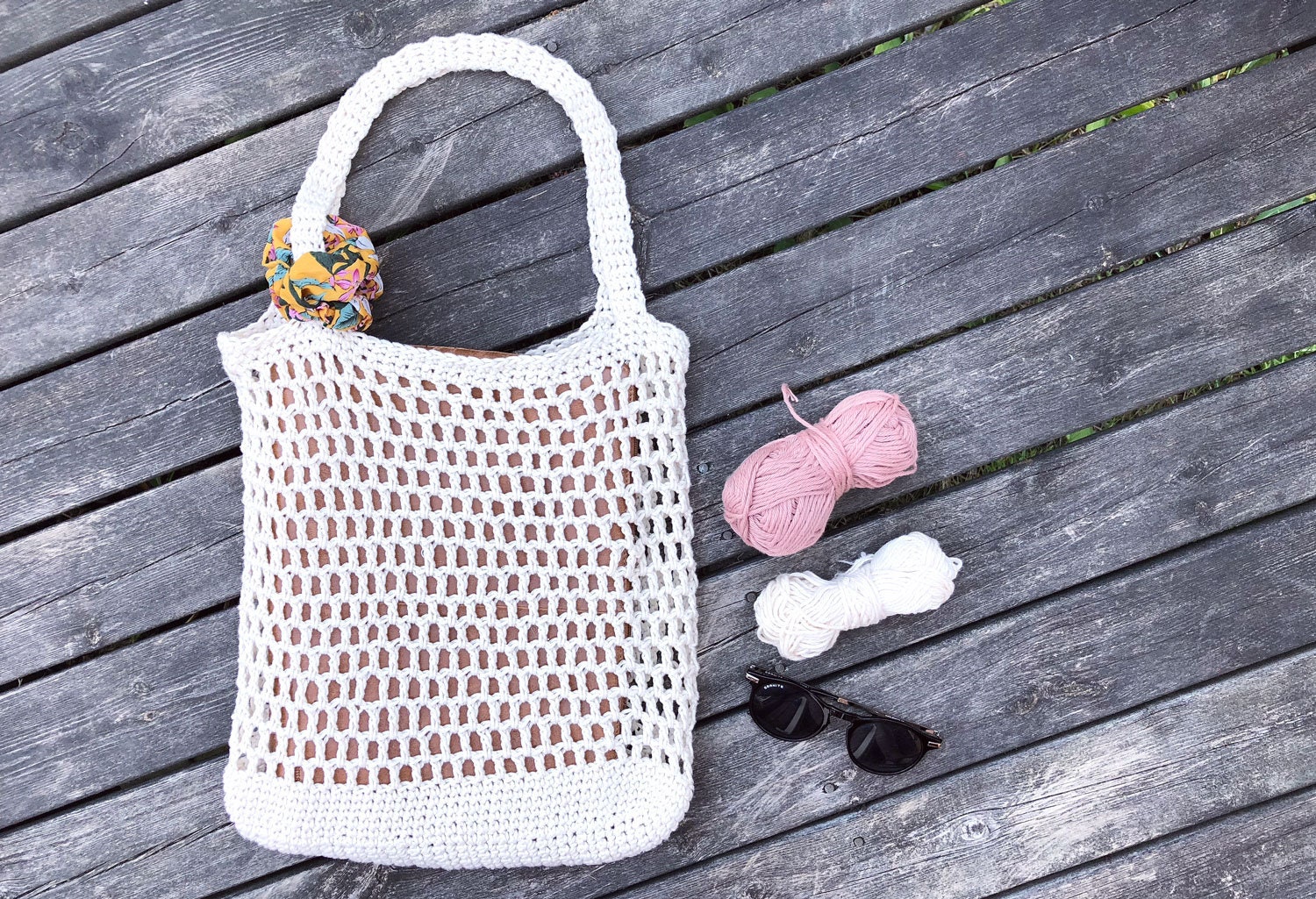 642. 33 Summer Chic Mesh Net Bag Crochet Patterns ~ Cotton Yarn