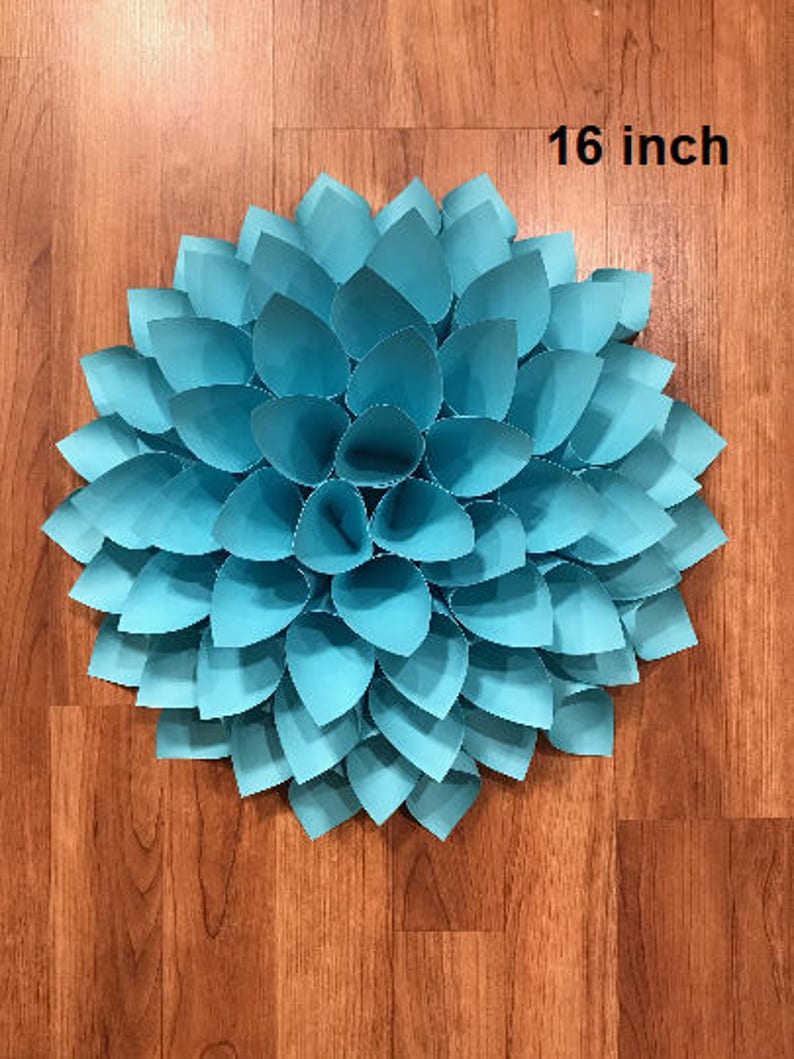 Giant Dahlia Paper Flower Wall Decor Wedding Backdrop Etsy