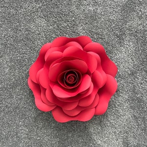 Rose Paper Flower - Flower Wall Art - Big Paper Flower - Wedding, Bridal, and Nursery Decor