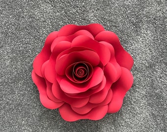 Rose Paper Flower - Flower Wall Art - Big Paper Flower - Wedding, Bridal, and Nursery Decor