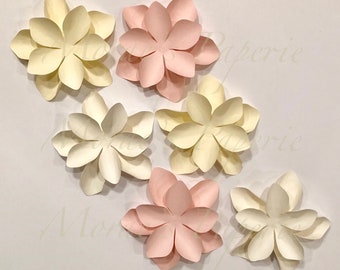 Small Mini Paper Flower Filler Set - Flower Wall Art - Wedding, Bridal, and Nursery Decor