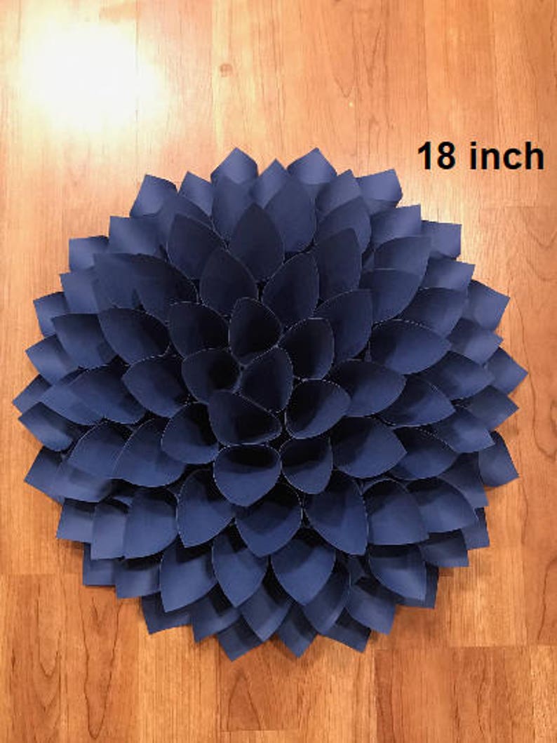 Giant Dahlia Paper Flower Wall Decor Wedding Backdrop Etsy