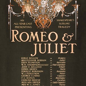 Romeo & Juliet (Shakespeare) - Canvas Art Print