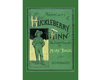 Adventures of Huckleberry Finn (Mark Twain) - Canvas Art Print