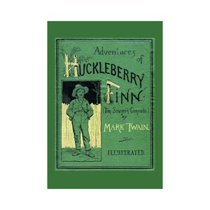 Adventures of Huckleberry Finn (Mark Twain) - Canvas Art Print