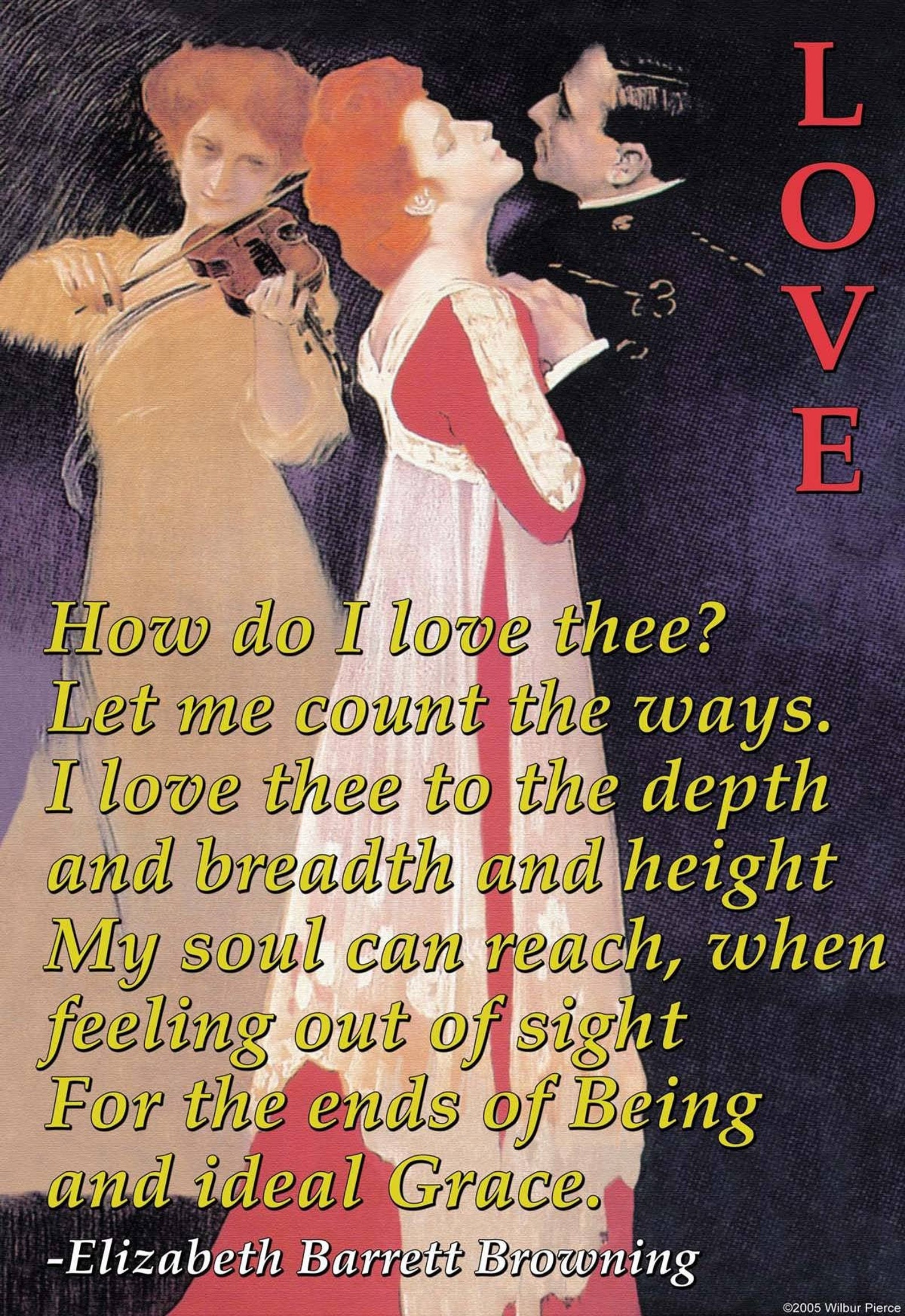 How Do I Love Thee elizabeth Browning Barrett Canvas Art Etsy UK