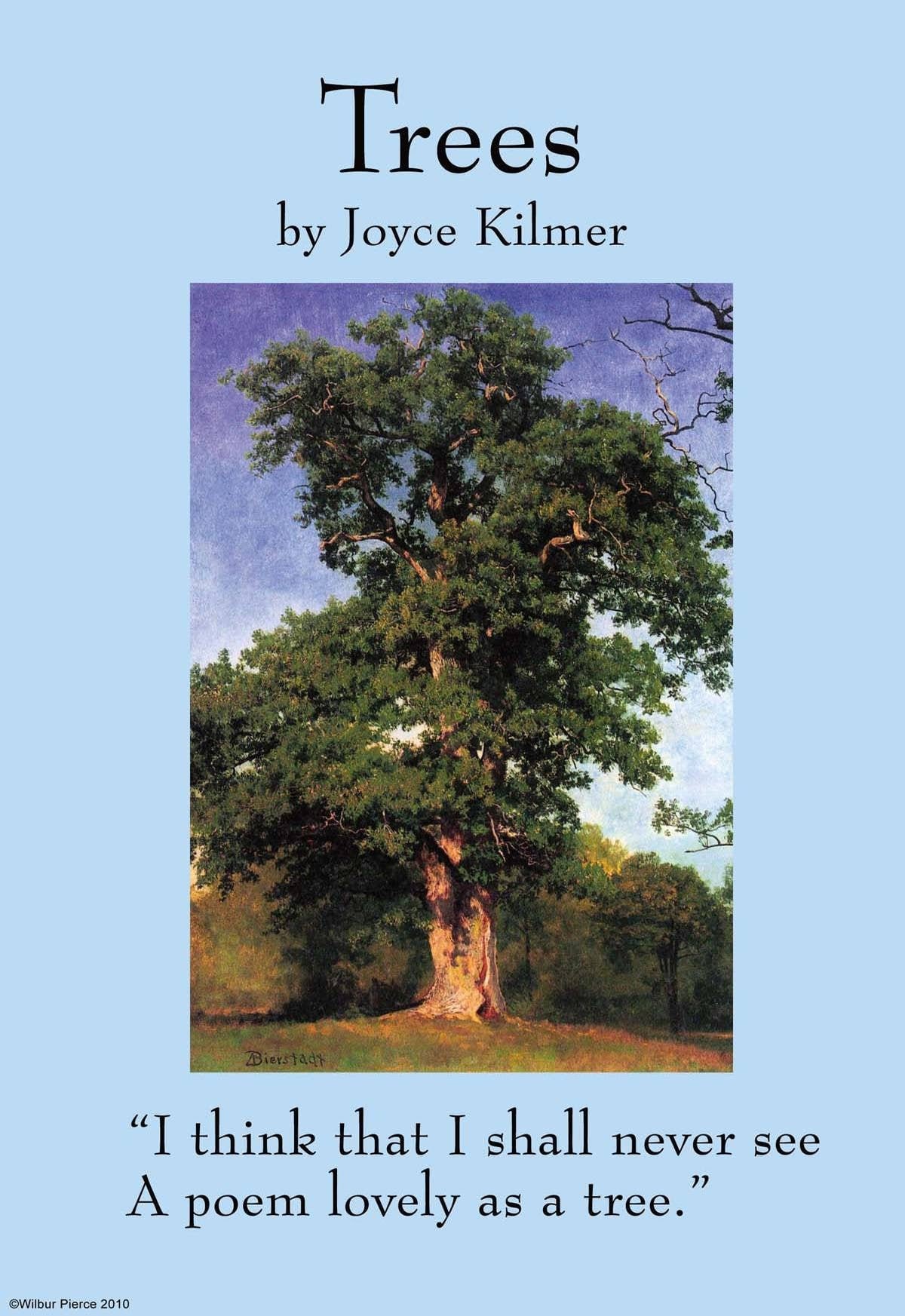 Trees Joyce Kilmer Canvas Art Print Etsy