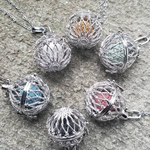 Oil Diffuser Pendant | Lava Stone| Volcanic Stone | Gift for Her | Aroma Necklace| Essential Oil Diffuser| Therapy Necklace| Lava Pendants
