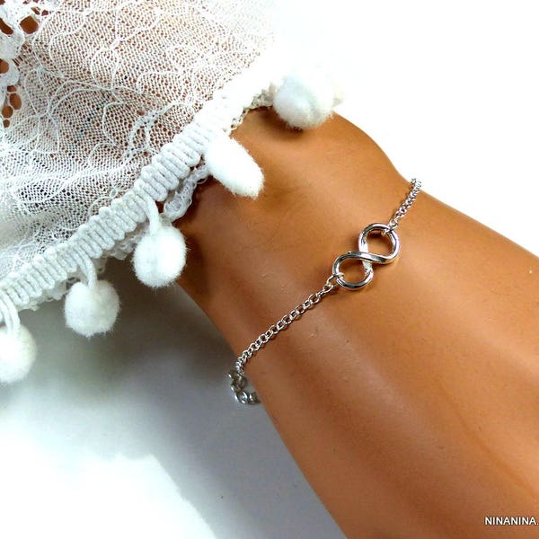 Bracelet infini en argent 925 N3018