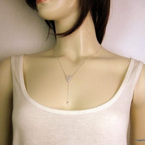 Collier en Y en argent 925 N2761 image 10