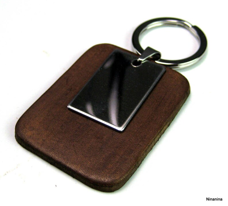 Porte-clés Personnalisé En Acier Inoxydable - Étiquette 3x5 Cm - Impression UV DTF Durable - 7