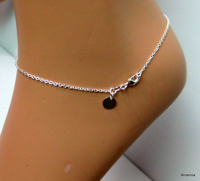 Silver plated Anklet N664 image 4