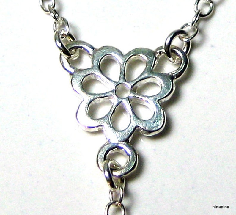 Collier en Y en argent 925 N2761 image 3