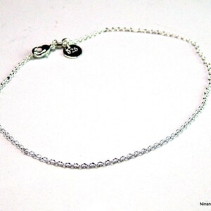 Silver plated Anklet N664 image 2