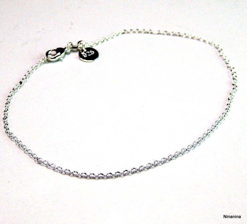 Silver plated Anklet N664 image 2