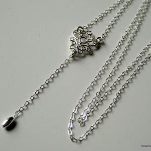 Collier en Y en argent 925 N2761 image 6