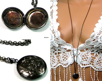 Necklace long necklace Locket N4235