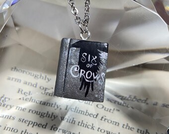 Six of Crows Necklace| Leigh Bardugo grisha Grishaverse Kaz Brekker pendant bookish necklace book