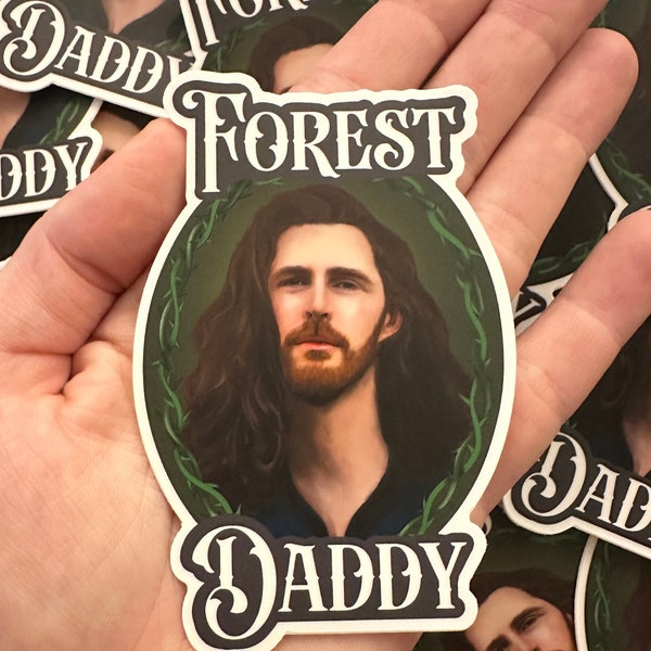 Hozier “Forest Daddy” sticker, Andrew Hozier Byrne, too sweet, work song