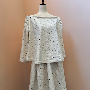 Creamy Faux Leather Two Piece (10)