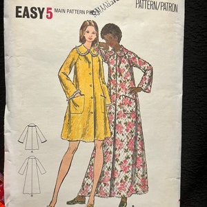 Butterick 6949 Factory Folded and Un-Cut 1960&#39;s-70&#39;s House Coat Short and Long lengths Size14