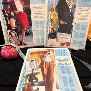 Patterns 3, Straight Skirt 4-12 Un-Cut FF, Pants and Walking Shorts14-22, Cardigan Jacket Un-cut FF 14-22,