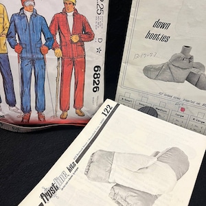 Men&#39;s McCall&#39;s 6826 Size 42 Frost Line Kits Patterns Down Booties and Ski Mittens Size Large