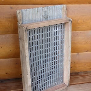 Early 1900s Grain Sieve, Seed Sorter, Corn Sifter, Antique Handmade Farm Tool, Primitive Rustic Farmhouse Wall Decor