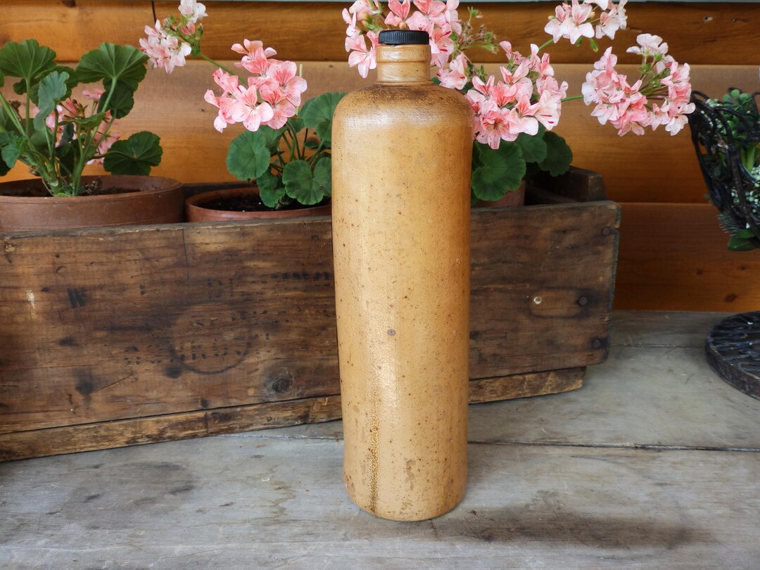German Stoneware Liquor Bottle, Vintage Deutsches Erzeugnis Stein-hager ...