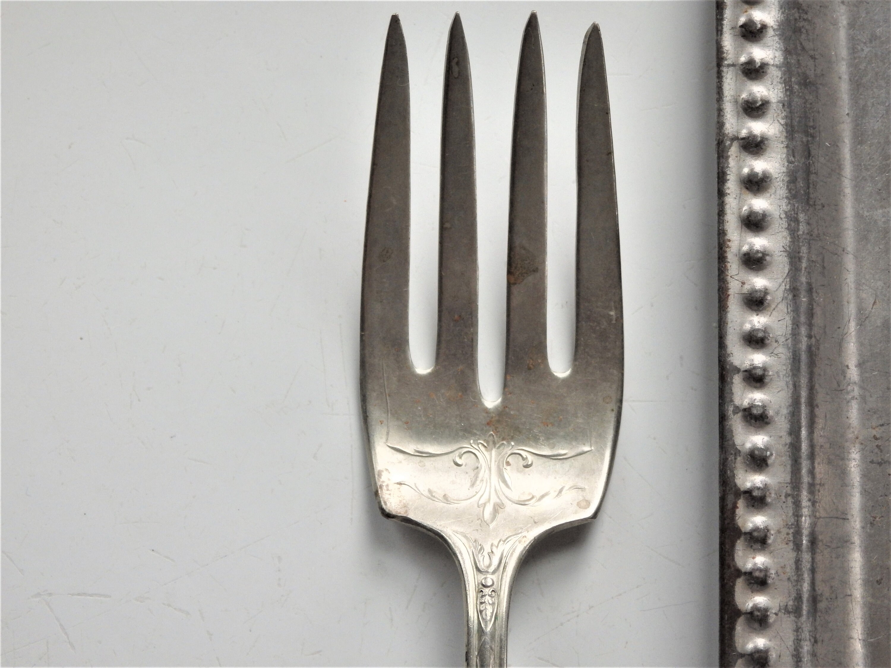 Wm A Rogers Nickel Silver Meat Fork Pat Mar. 1920 Antique Etsy