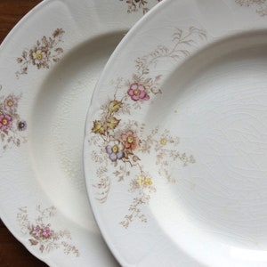 Alfred Meakin England Royal Porcelain Shallow Soup Bowls Set of 2