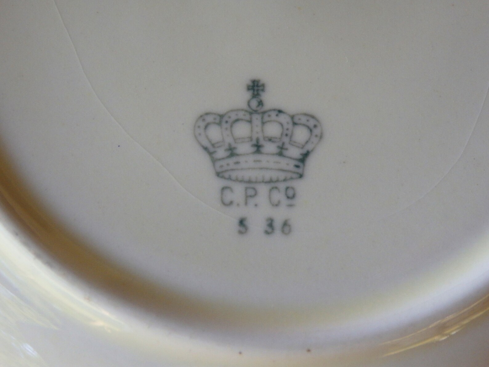 Crown Pottery Company Dessert Cake Plates Set of 3, Vintage 1930s Crown