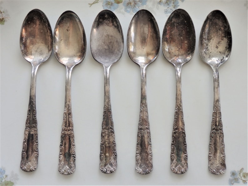 Antique 1847 Rogers Bros A1 Silver Plate Spoons Portland Etsy