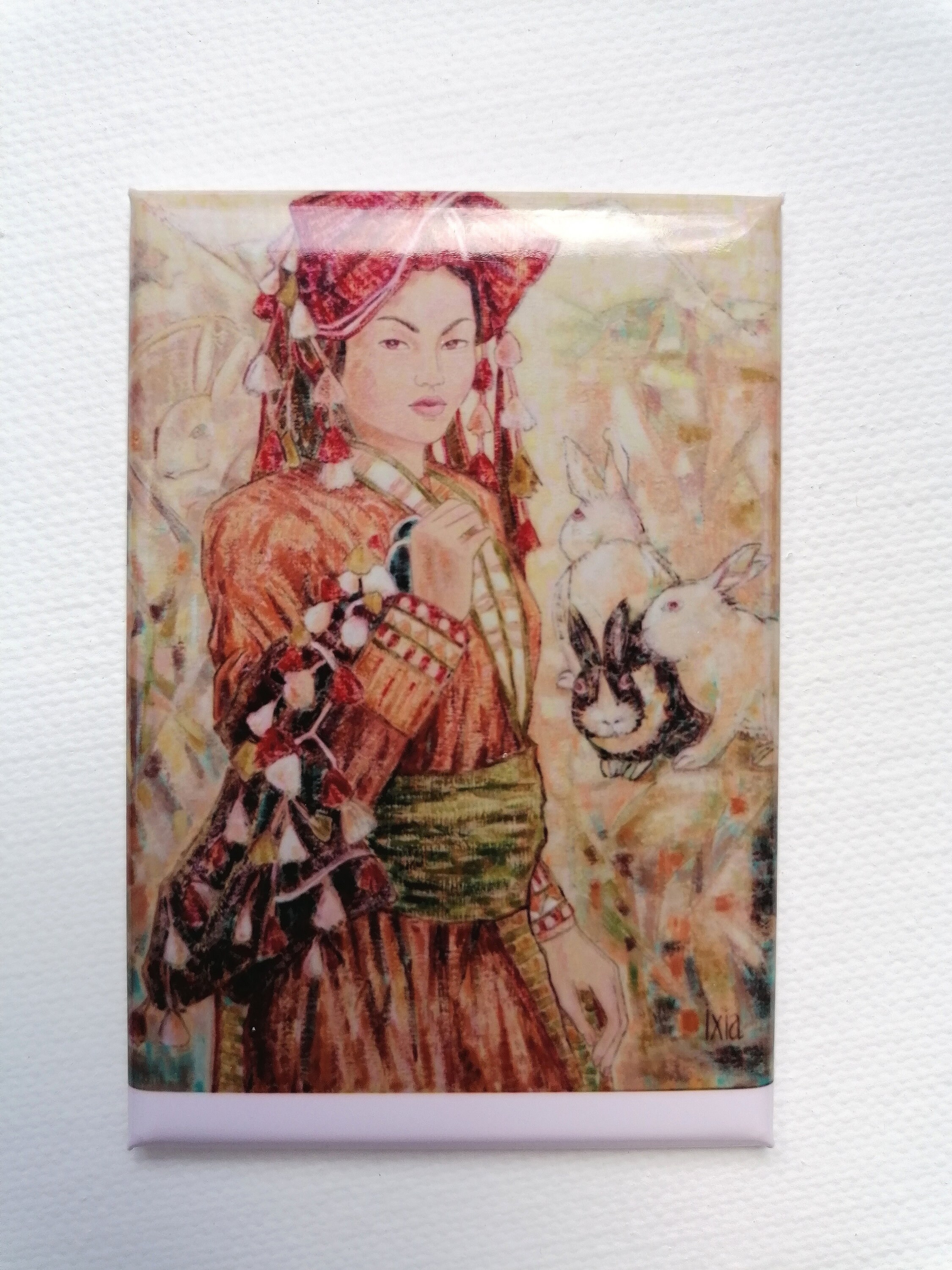 Magnet Luxe Illustré Dao de Sapa Aux Lapins