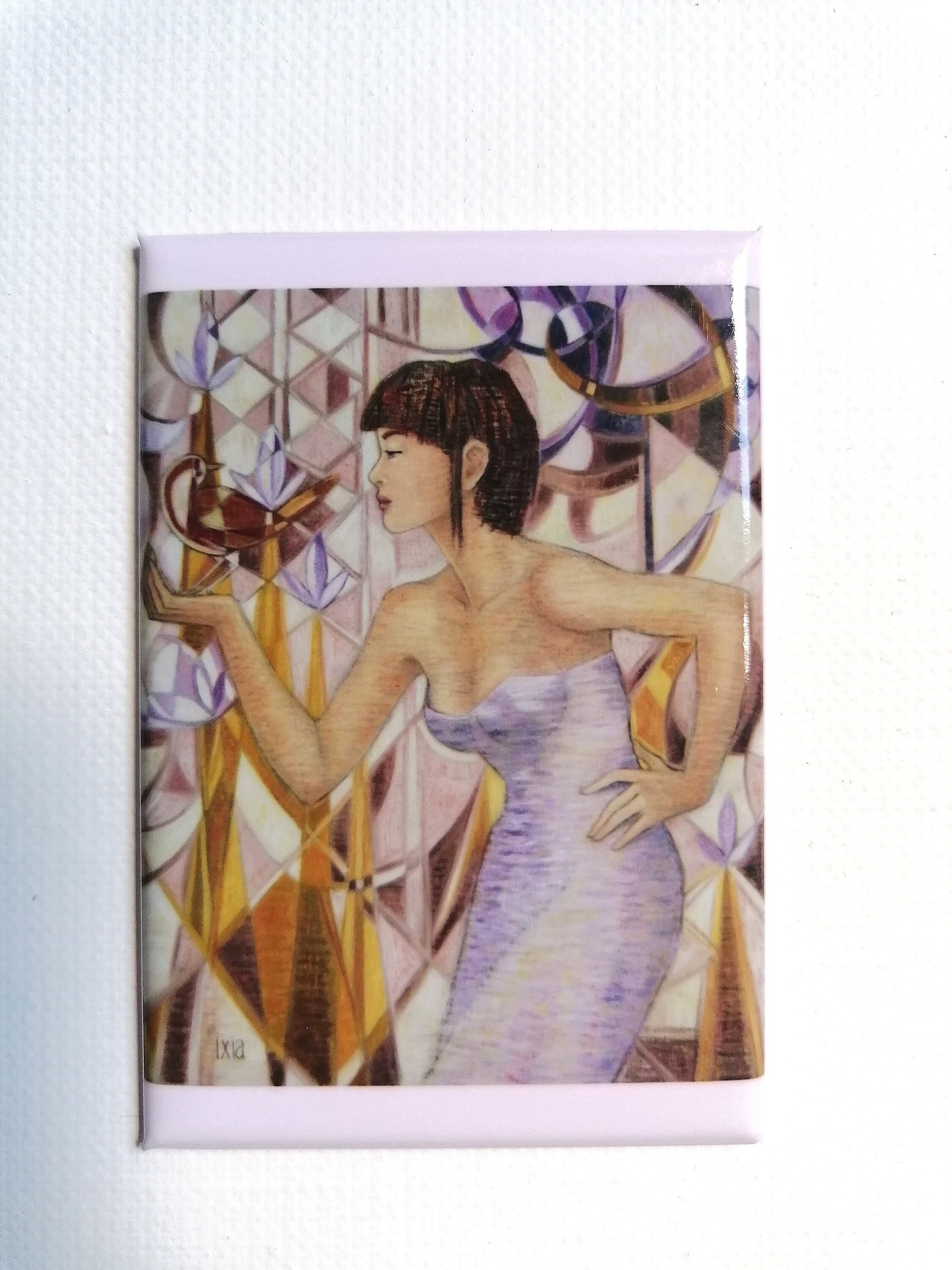 Magnet Luxe Illustré Douceur Colchique