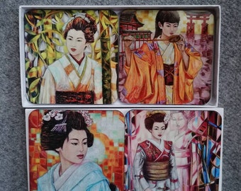 4 sous-verres "Japon"