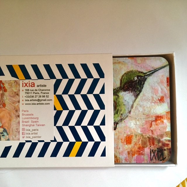 4 Sous-Verres Colibris