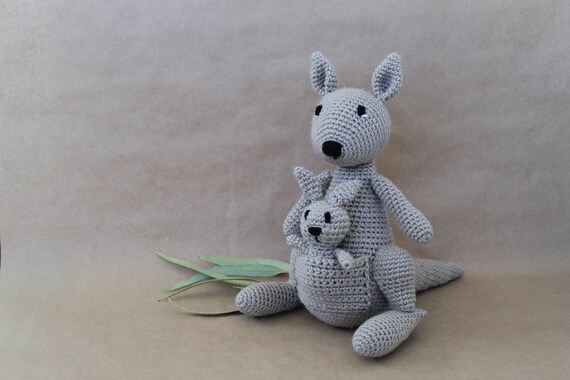 kangaroo and joey soft toy