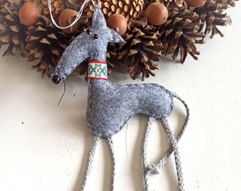 Greyhound/ greyhound/ wind chime/ pendant/ greyhound love/ felt pendant