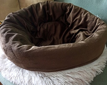 Kuschelsack/ Schlafsack/ Hund/ Whippet/ Welpe/ Katze/ warmer Kuschelfleece und Plüsch/ Futterstoff/ komplett waschbar