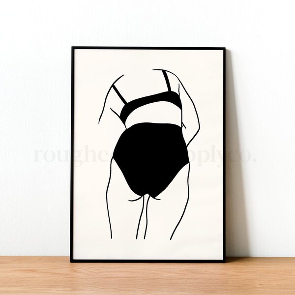 Female Butt Line Art - Etsy