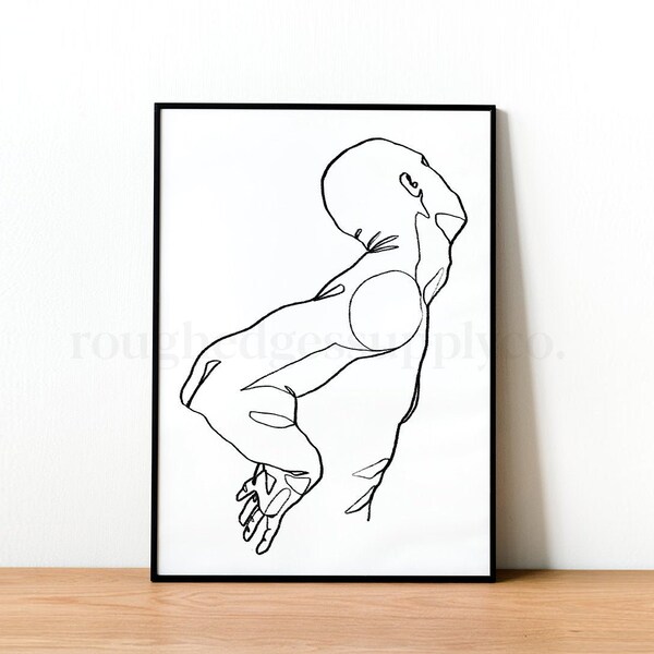 Abstract Male Figure - Etsy
