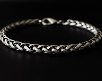 Mens Silver Bracelet, Mens Bracelet, Mens Chain Bracelet, Mens Bracelet Silver